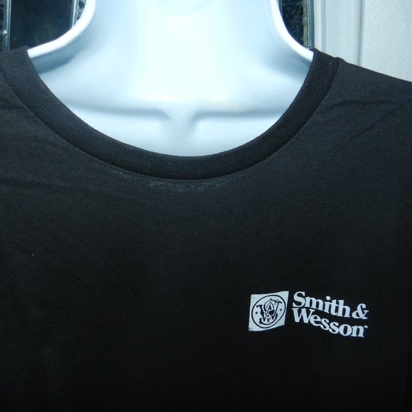 Smith & Wesson Logo Made in the USA American Flag Long Sleeve Tee shirt NWT!🆕 - Picture 2 of 13